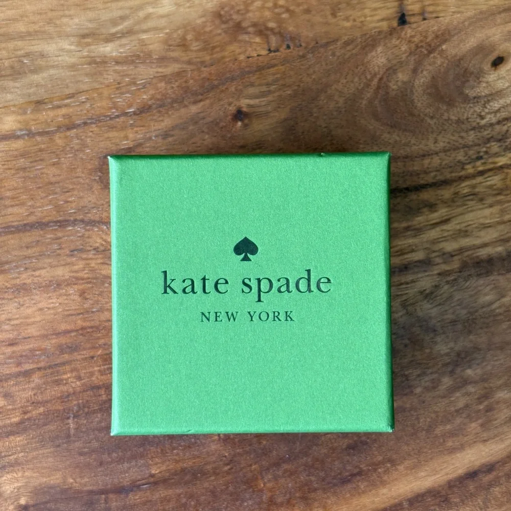 Kate Spade New York Imitation Pearl Gold Tone CZ 'Flying Colors' Stud Earrings